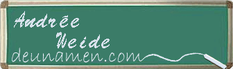 Andrée Weide Visitenkarte